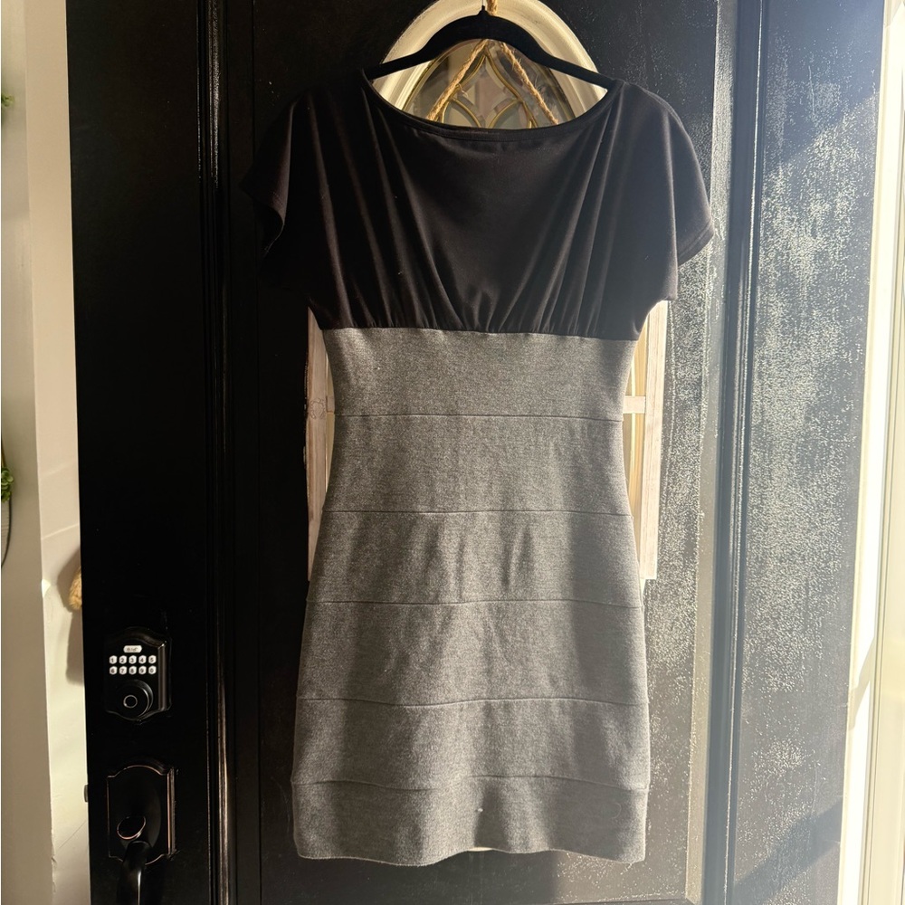 Elegant Black and Gray Women's Dress